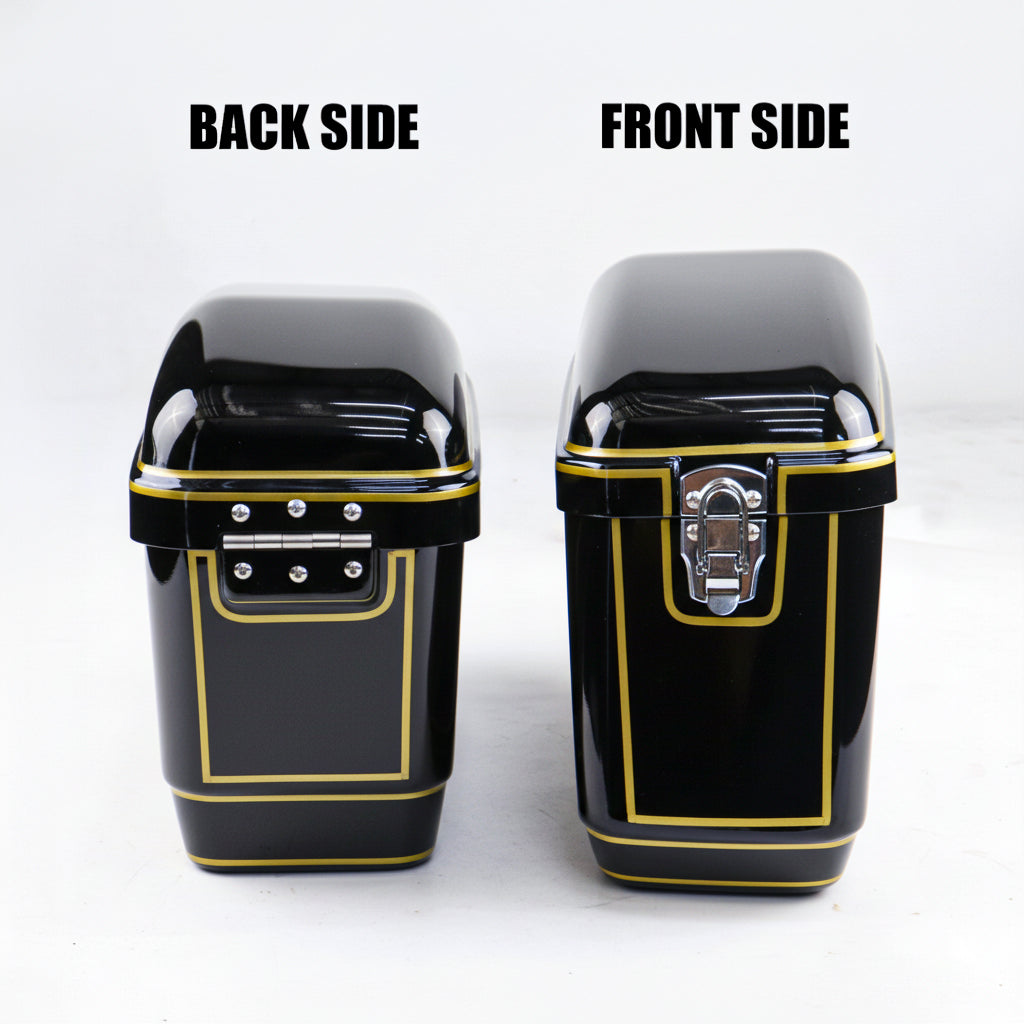 REAR RACK BOX BAG LUGGAGE CARRY LH+RH BLACK FOR HONDA REBEL 300&500 2017-2025