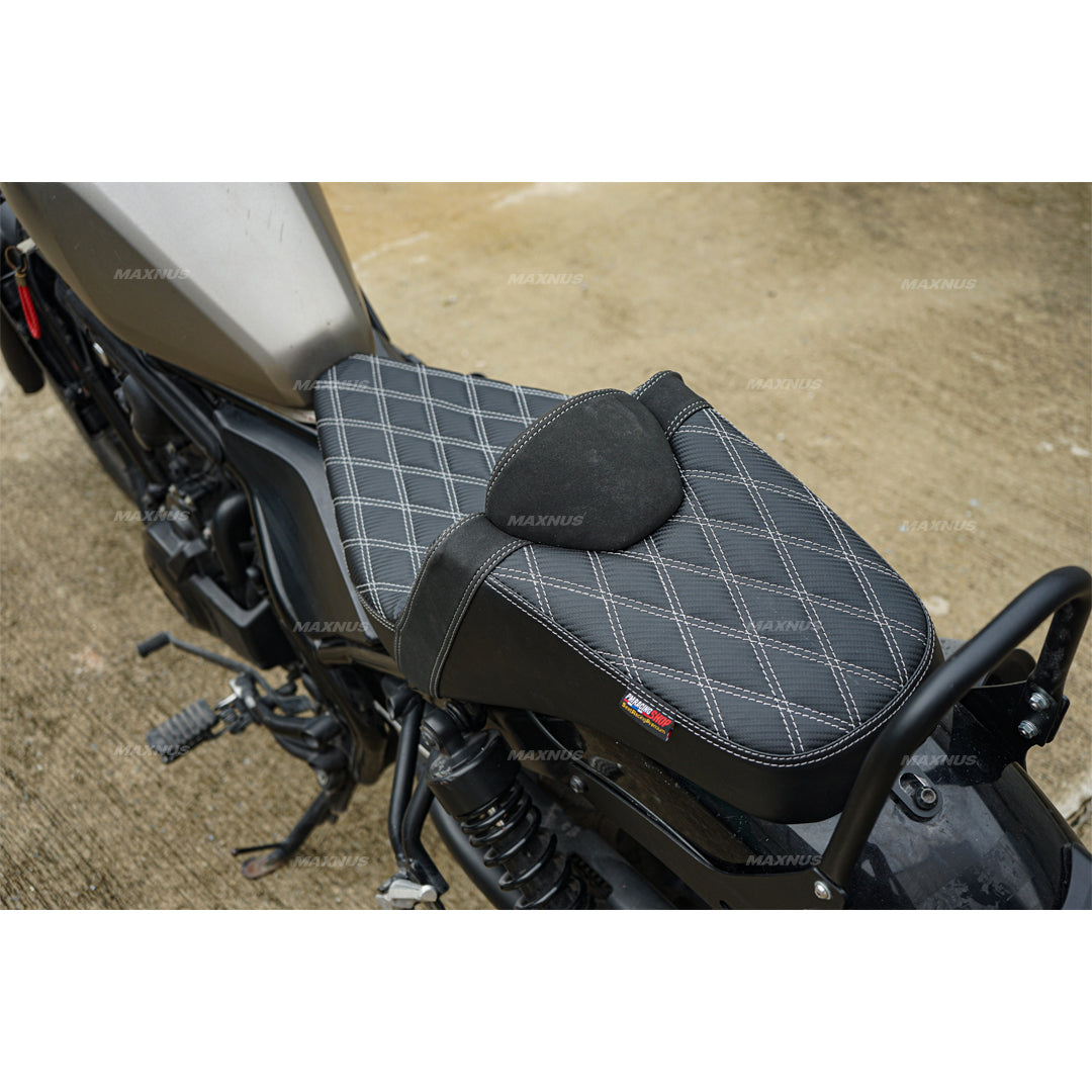 SEAT DOUBLE SADDLE DUAL DRIVER SEATS PAD CUSHION V.4 FOR HONDA REBEL CMX 300&500 2017-2025