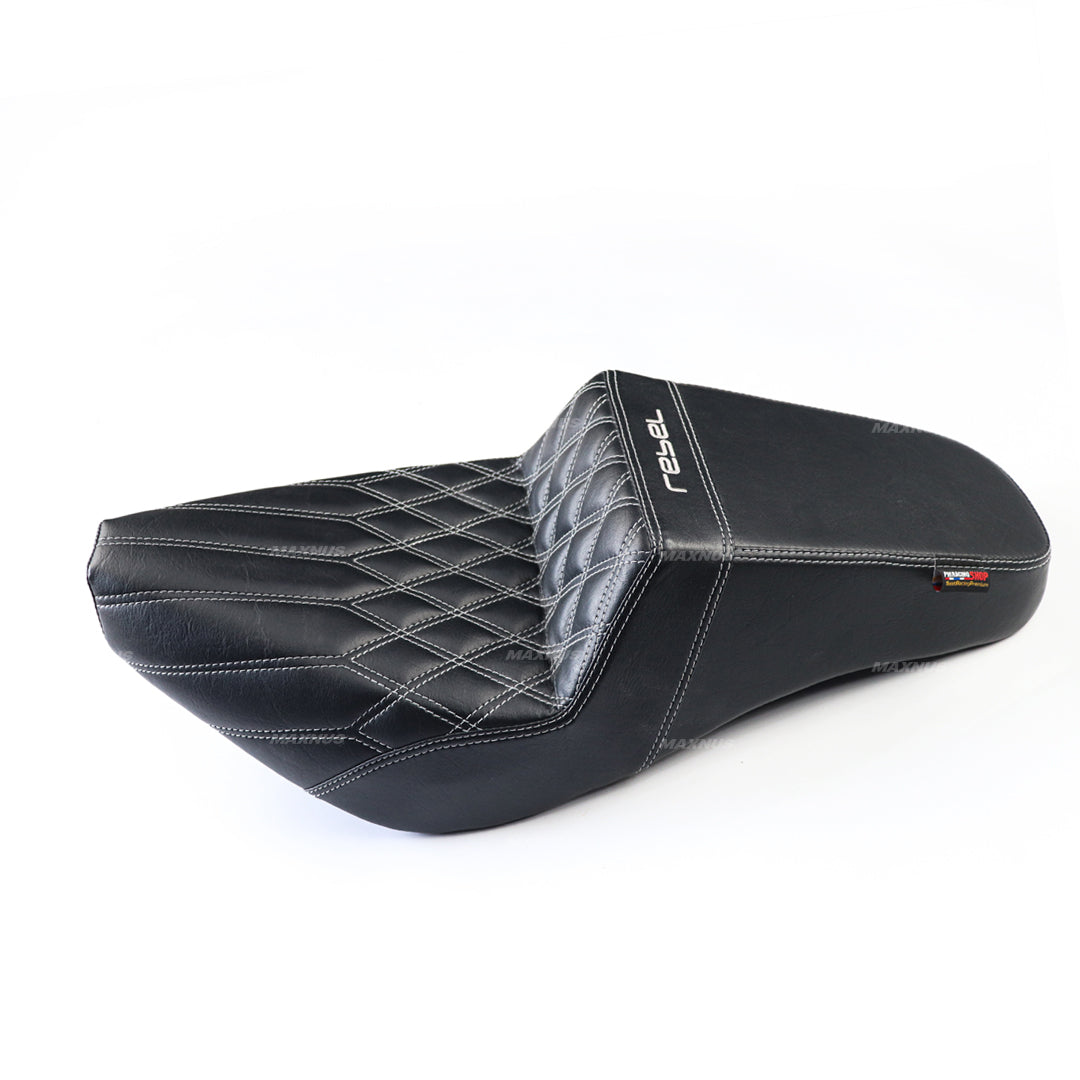 SEAT DOUBLE SADDLE DUAL DRIVER SEATS PAD CUSHION V.1 FOR HONDA REBEL CMX 300&500 2017-2025