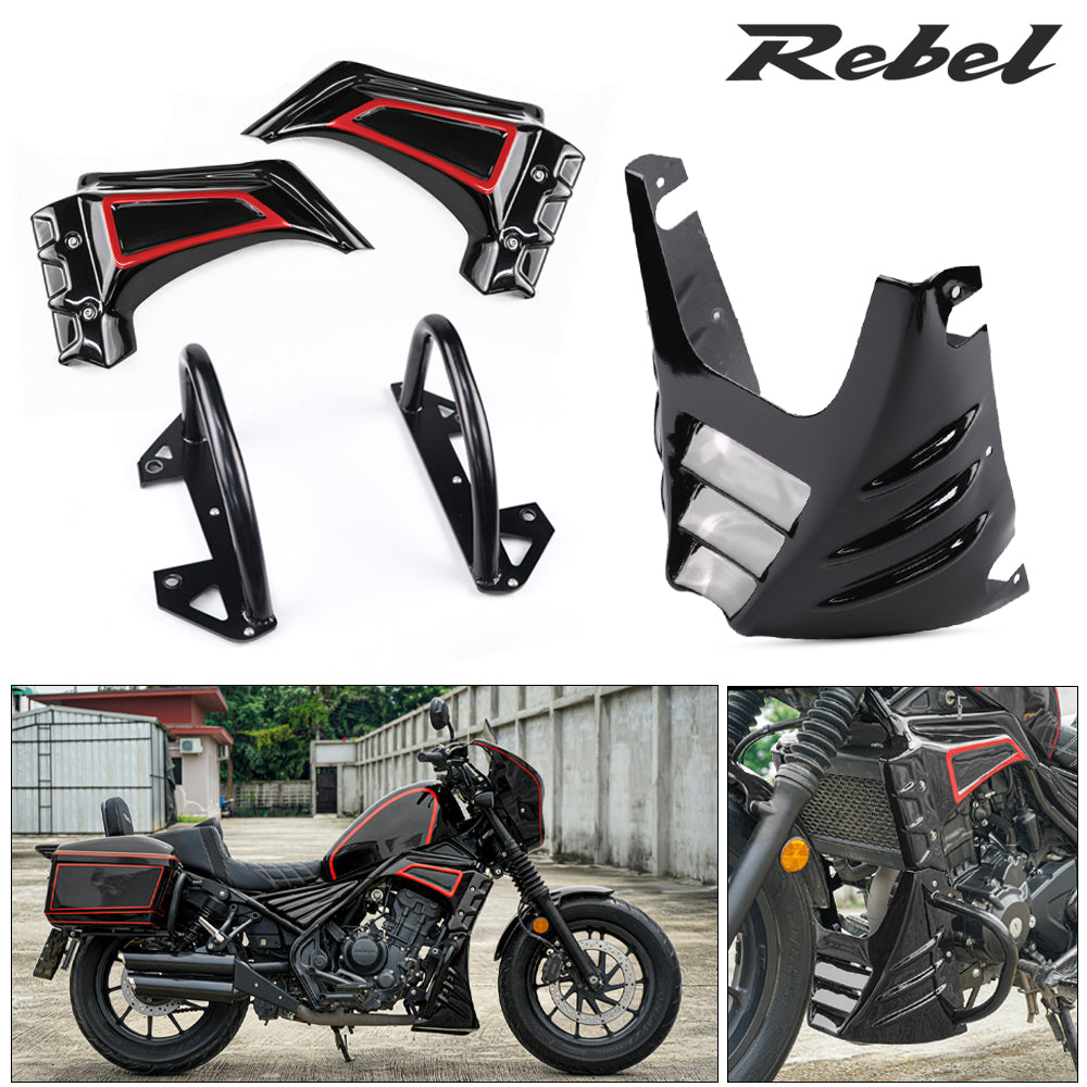 Side Cover Of The Engine Under Fairing & Crash Bar V.2 HONDA CMX REBEL 300 2017-2025