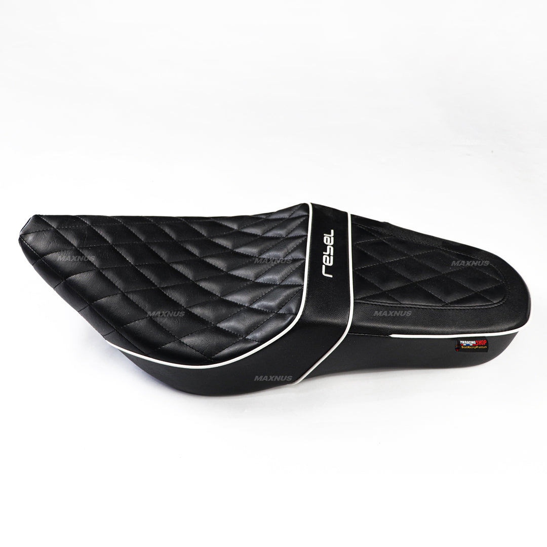 SEAT DOUBLE SADDLE DUAL DRIVER SEATS PAD CUSHION V.6 FOR HONDA REBEL CMX 300&500 2017-2025