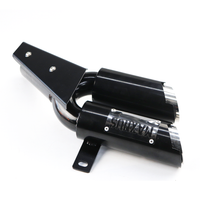 SHORT DOUBLE DUAL EXHAUST PIPE MOUNT SYSTEM FOR HONDA REBEL CMX1100 2021-2025