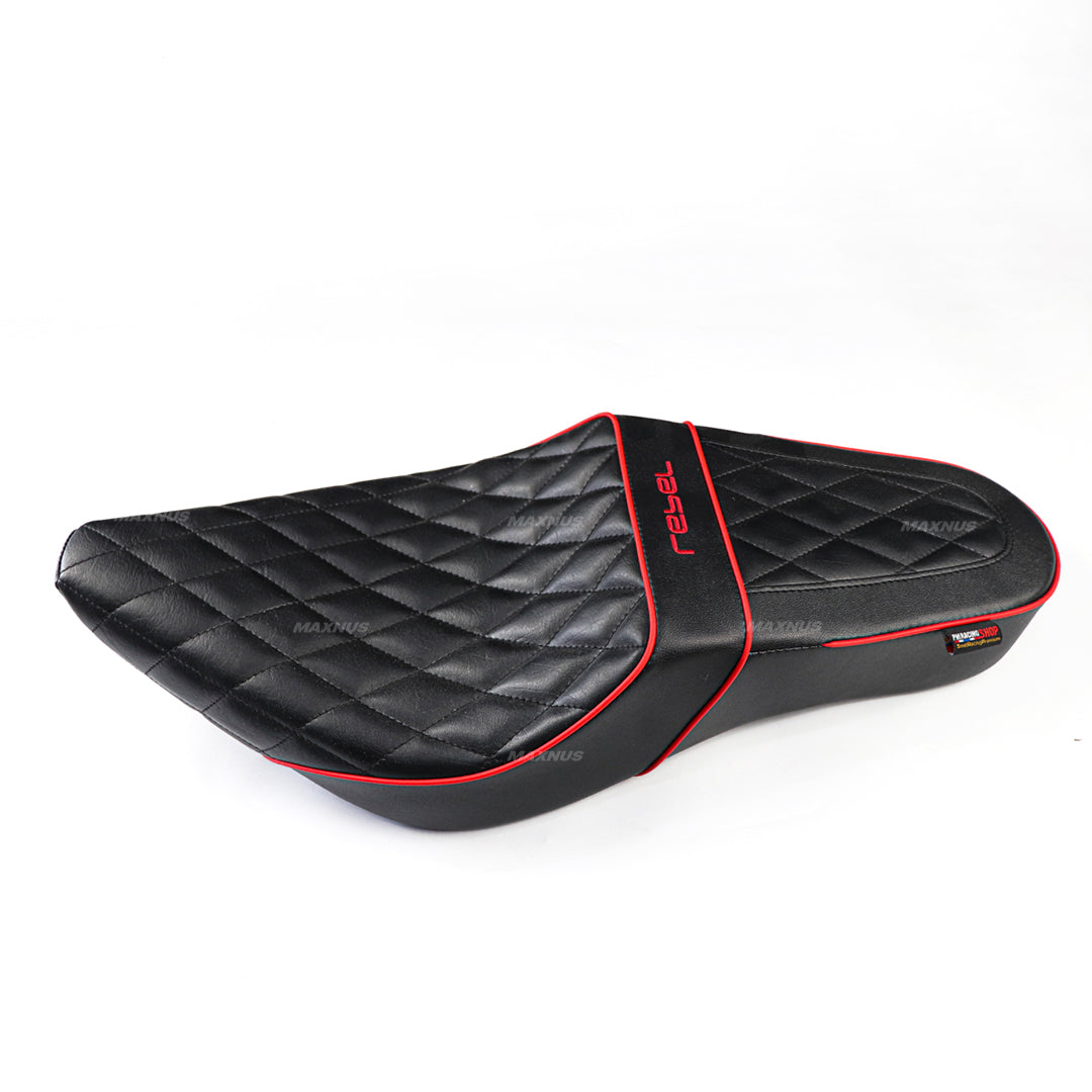 SEAT DOUBLE SADDLE DUAL DRIVER SEATS PAD CUSHION V.8 FOR HONDA REBEL CMX 300&500 2017-2025