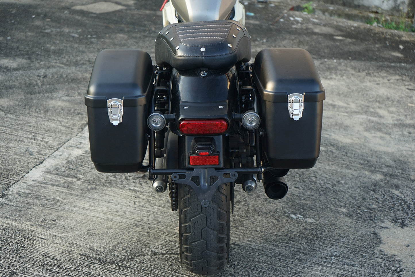 REAR RACK BOX BAG LUGGAGE CARRY LH+RH WITH FOR HONDA REBEL 300&500 2017-2025