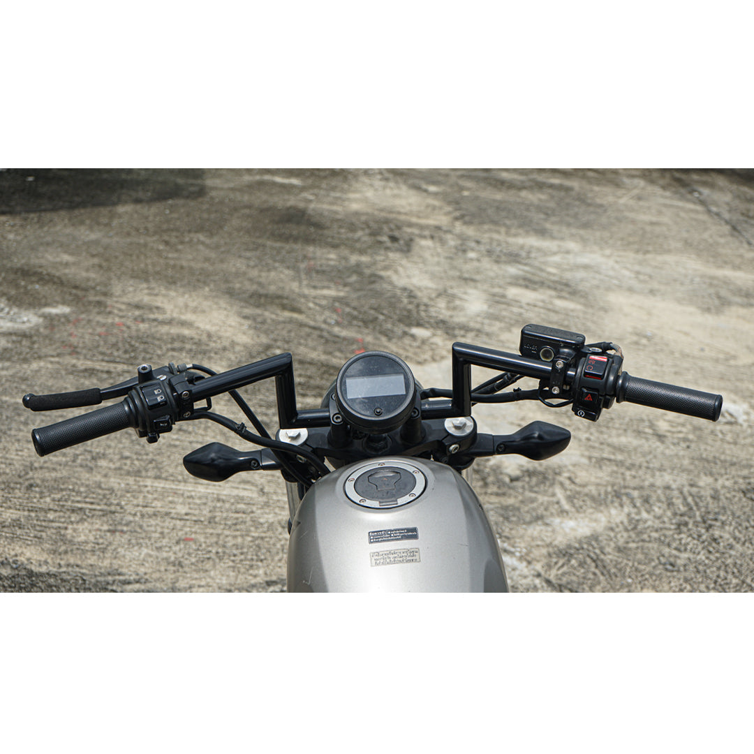 4 INCH STRETCH HANDLEBAR HANDLE BAR BLACK FOR HONDA REBEL CMX 300&500 2017-2025