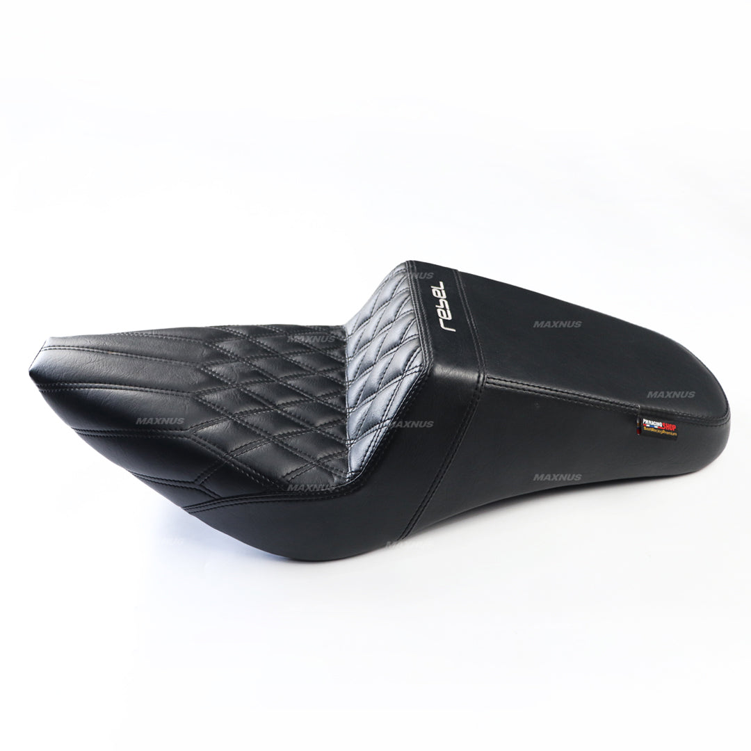 SEAT DOUBLE SADDLE DUAL DRIVER SEATS PAD CUSHION V.2 FOR HONDA REBEL CMX 300&500 2017-2025