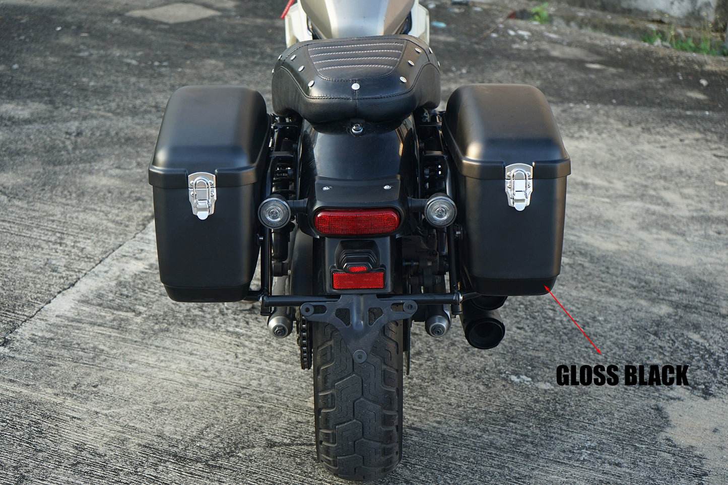 REAR RACK BOX BAG LUGGAGE CARRY LH+RH WITH FOR HONDA REBEL 300&500 2017-2025