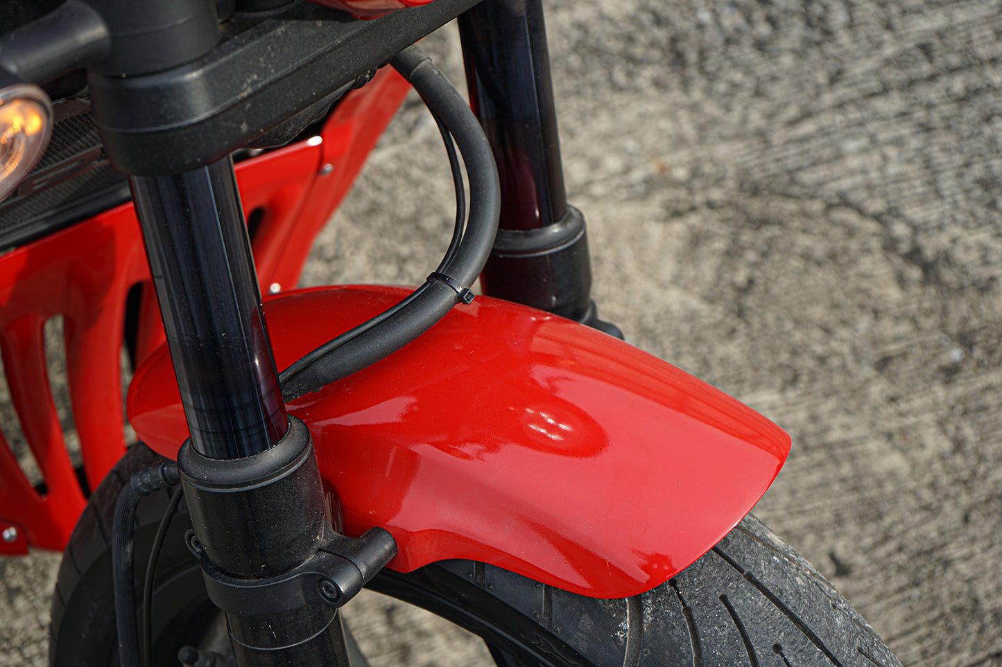 SHORT FRONT FENDER FAIRING MUD GUARD RED FOR HONDA REBEL CMX 1100 2021-2025