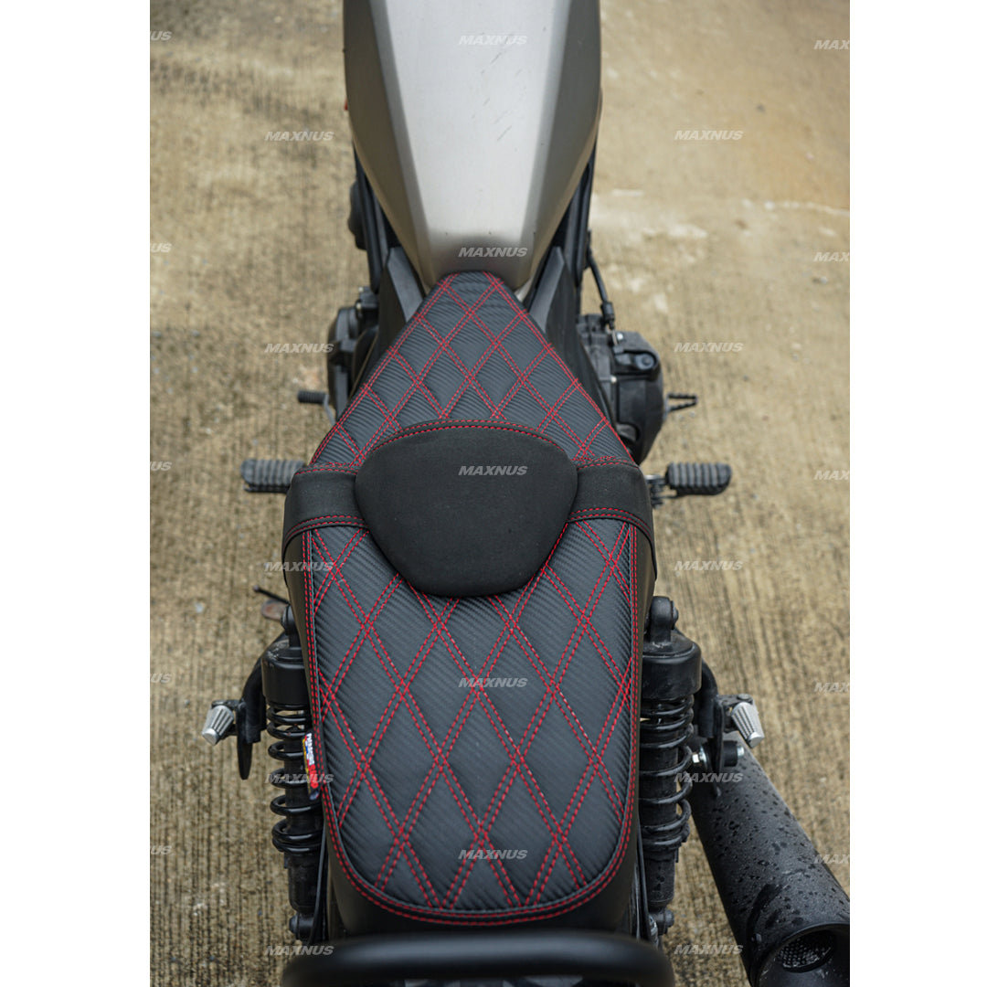 SEAT DOUBLE SADDLE DUAL DRIVER SEATS PAD CUSHION V.5 FOR HONDA REBEL CMX 300&500 2017-2025