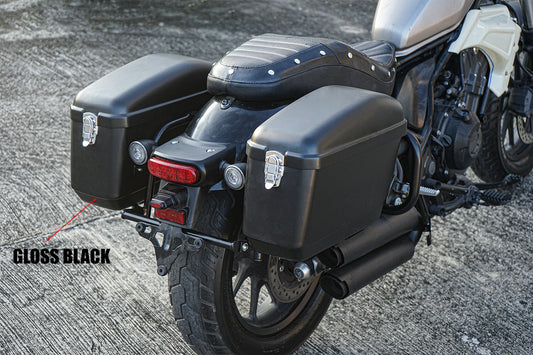 REAR RACK BOX BAG LUGGAGE CARRY LH+RH WITH FOR HONDA REBEL 300&500 2017-2025