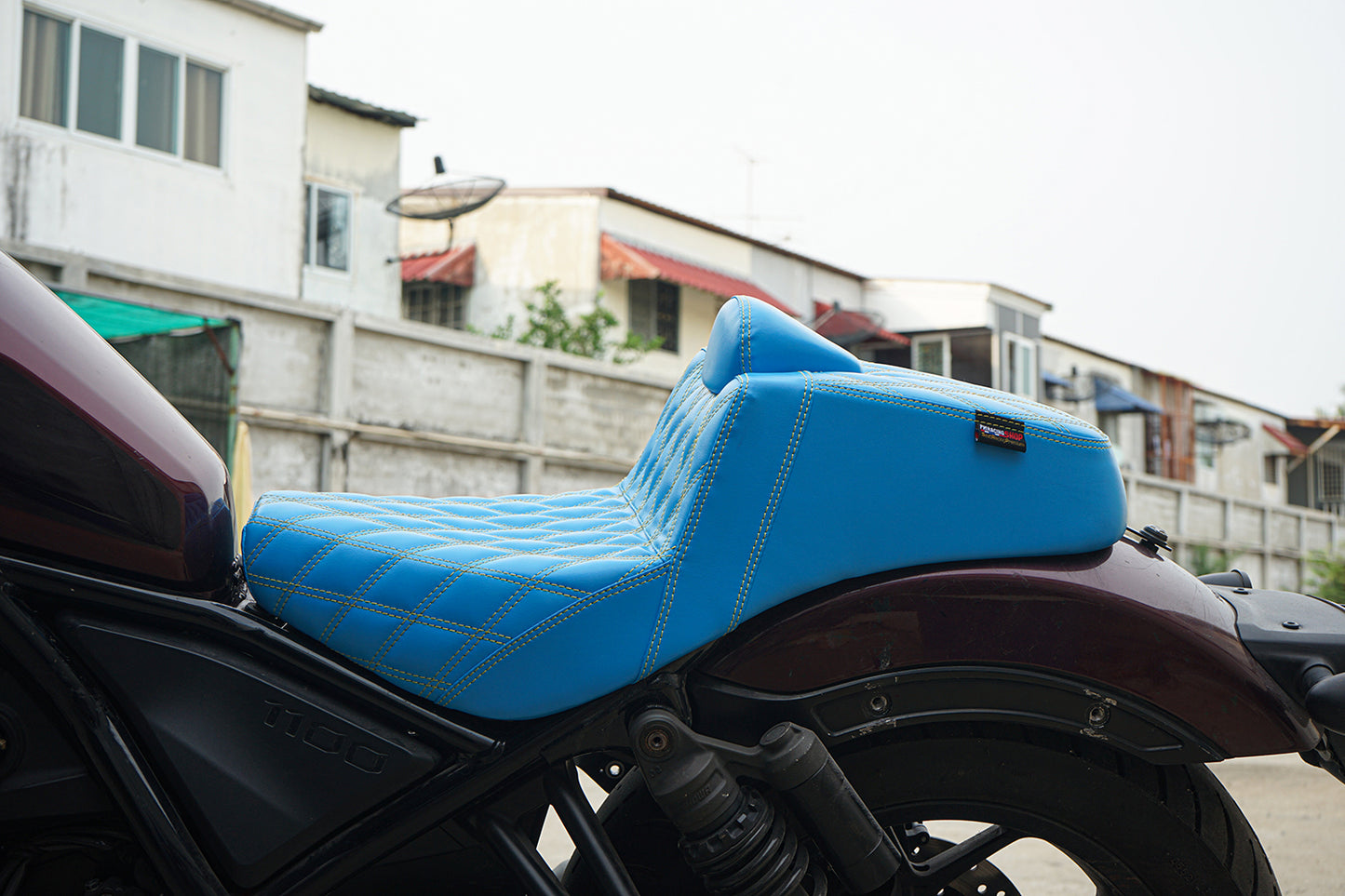 SEAT CUSHION BACKREST REPLACEMENT PINK THREAD V.25 FOR HONDA REBEL CMX 1100 2021-2025