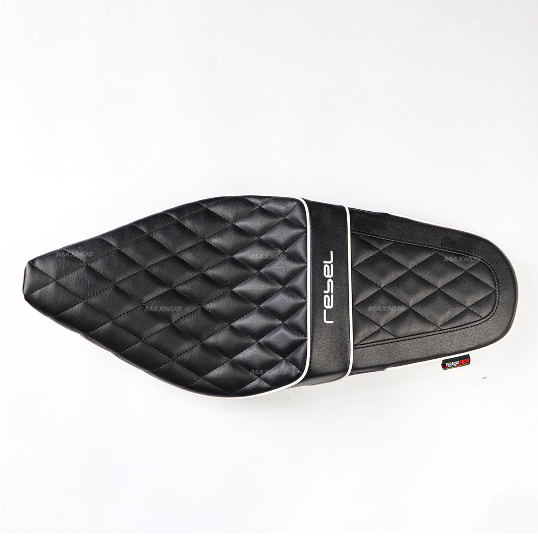 SEAT DOUBLE SADDLE DUAL DRIVER SEATS PAD CUSHION V.6 FOR HONDA REBEL CMX 300&500 2017-2025