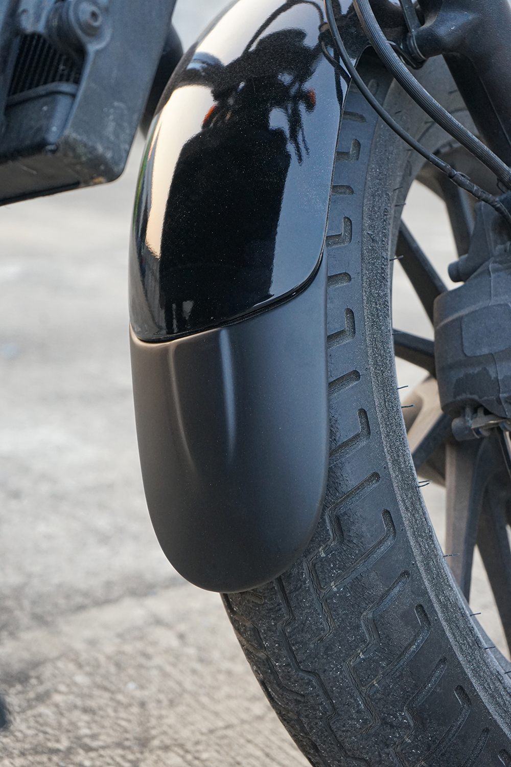 Splash Guard For Front Fender ABS Matte Black Honda rebel cmx 300-500 2017-2025