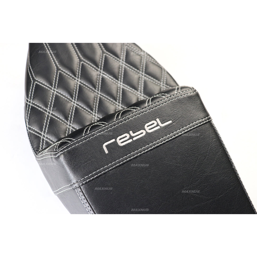 SEAT DOUBLE SADDLE DUAL DRIVER SEATS PAD CUSHION V.1 FOR HONDA REBEL CMX 300&500 2017-2025