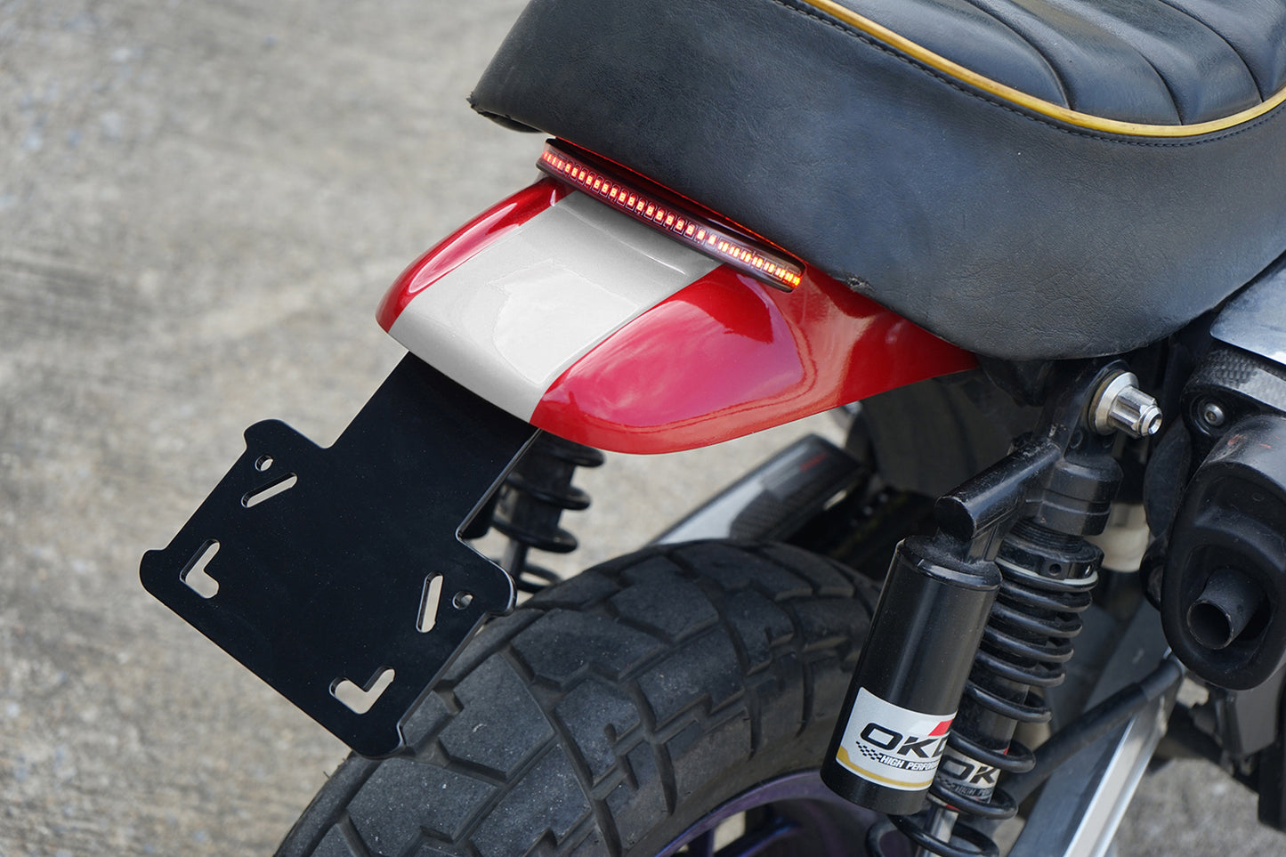 REAR FENDER + TAIL LIGHT LED V.2 FIT FOR HONDA MONKEY125 Z125 2022-2025