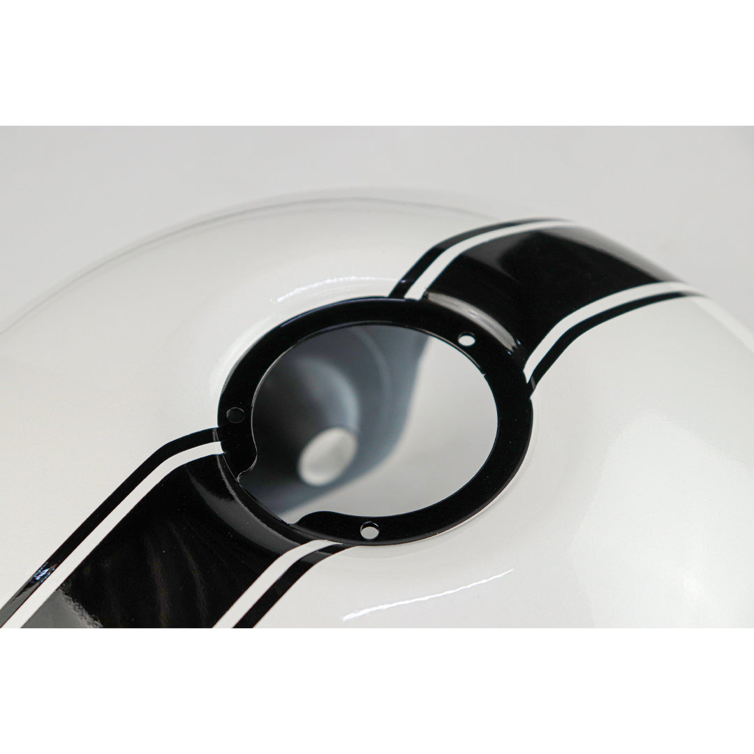 COVER FUEL OIL TANK WHITE LINE BLACK V.17 FIT FOR HONDA SCL CL 300 500 2023-2025