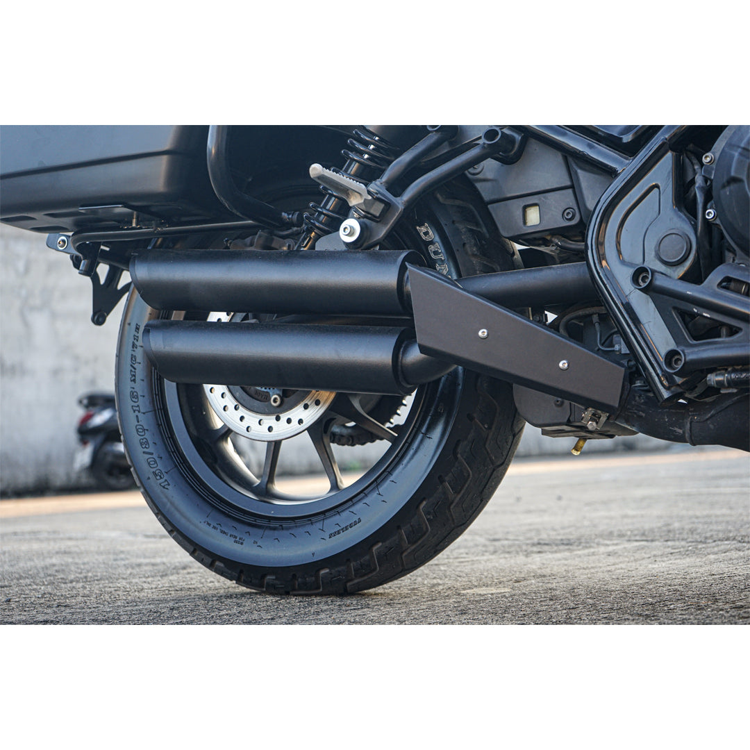 LONG DOUBLE DUAL EXHAUST PIPE MOUNT SYSTEM MAXNUS FOR HONDA REBEL CMX 300 2017-2025