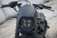 Black Front Windshield Headlight Cover for Honda Rebel CMX 300 2020-2025