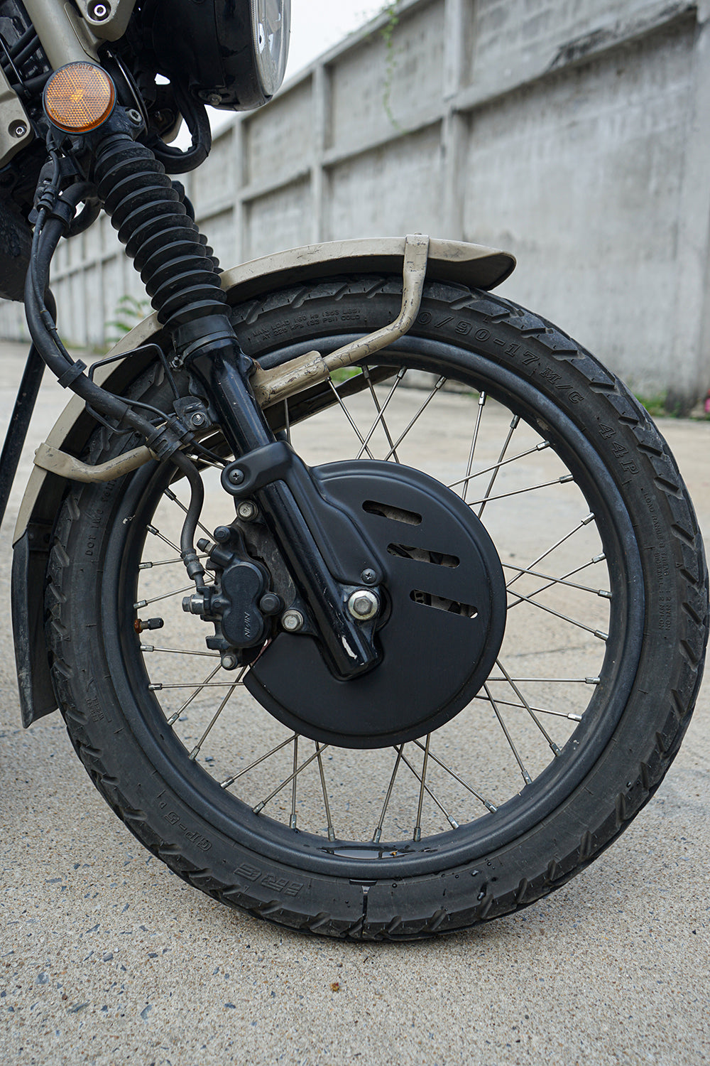 DISC BRAKE COVER PLASTIC ABS BLACK V.2 FOR HONDA TRAIL125 CT125 HUNTER CUB 2020-2025