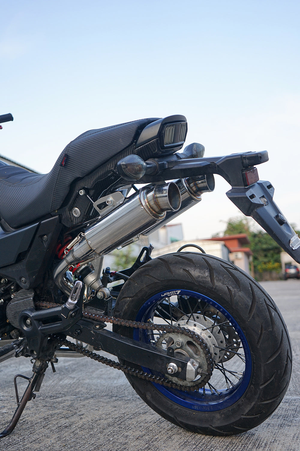 DUAL EXHAUST SYSTEM STAINLESS PIPE MUFFLER FOR HONDA GROM 125 2021-2025