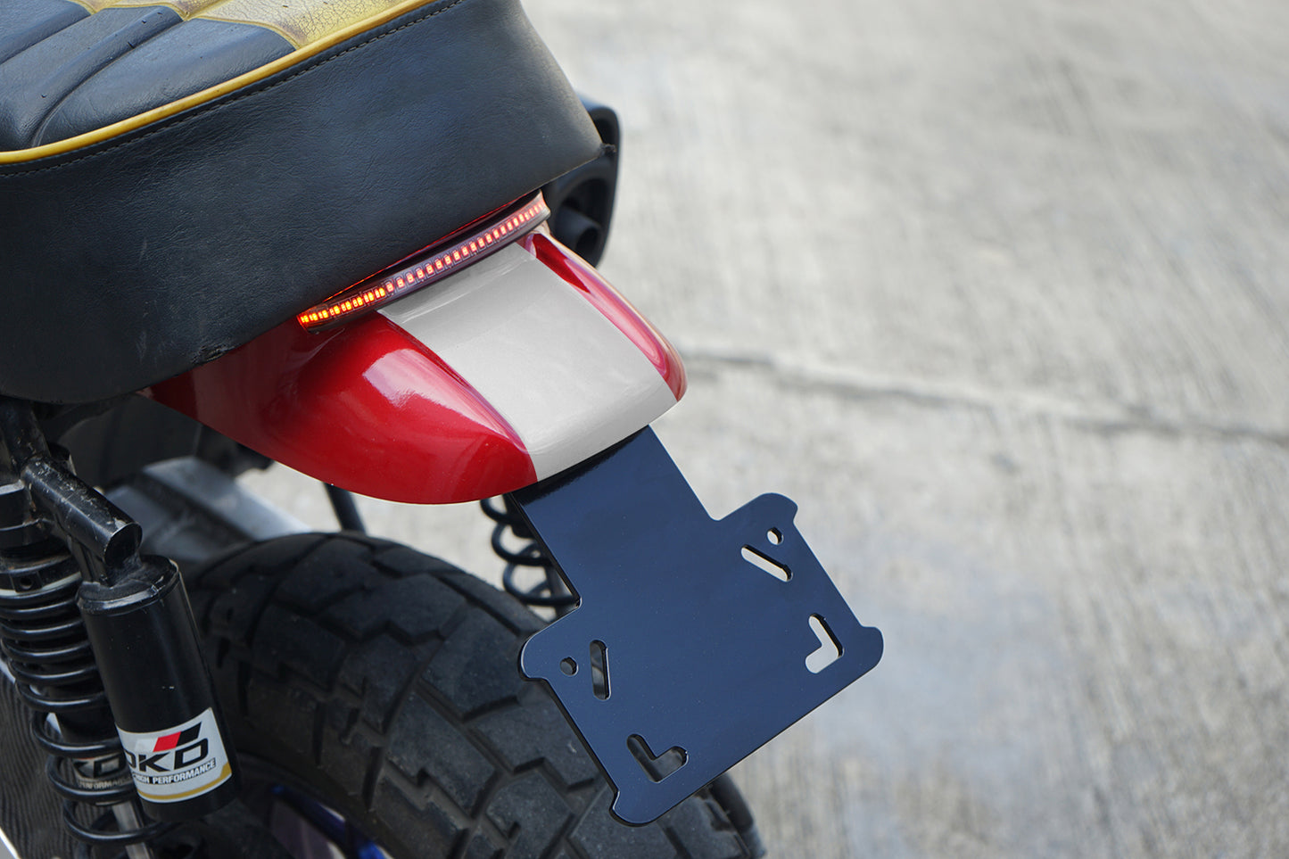 REAR FENDER + TAIL LIGHT LED V.2 FIT FOR HONDA MONKEY125 Z125 2022-2025