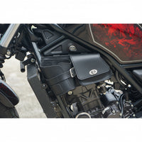 Multipurpose Leather Bag Black FIT FOR Honda rebel cmx 300 500 2017-2025