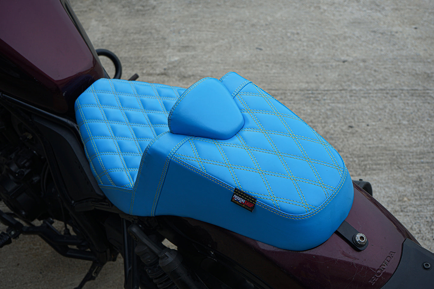 SEAT CUSHION BACKREST REPLACEMENT PINK THREAD V.25 FOR HONDA REBEL CMX 1100 2021-2025