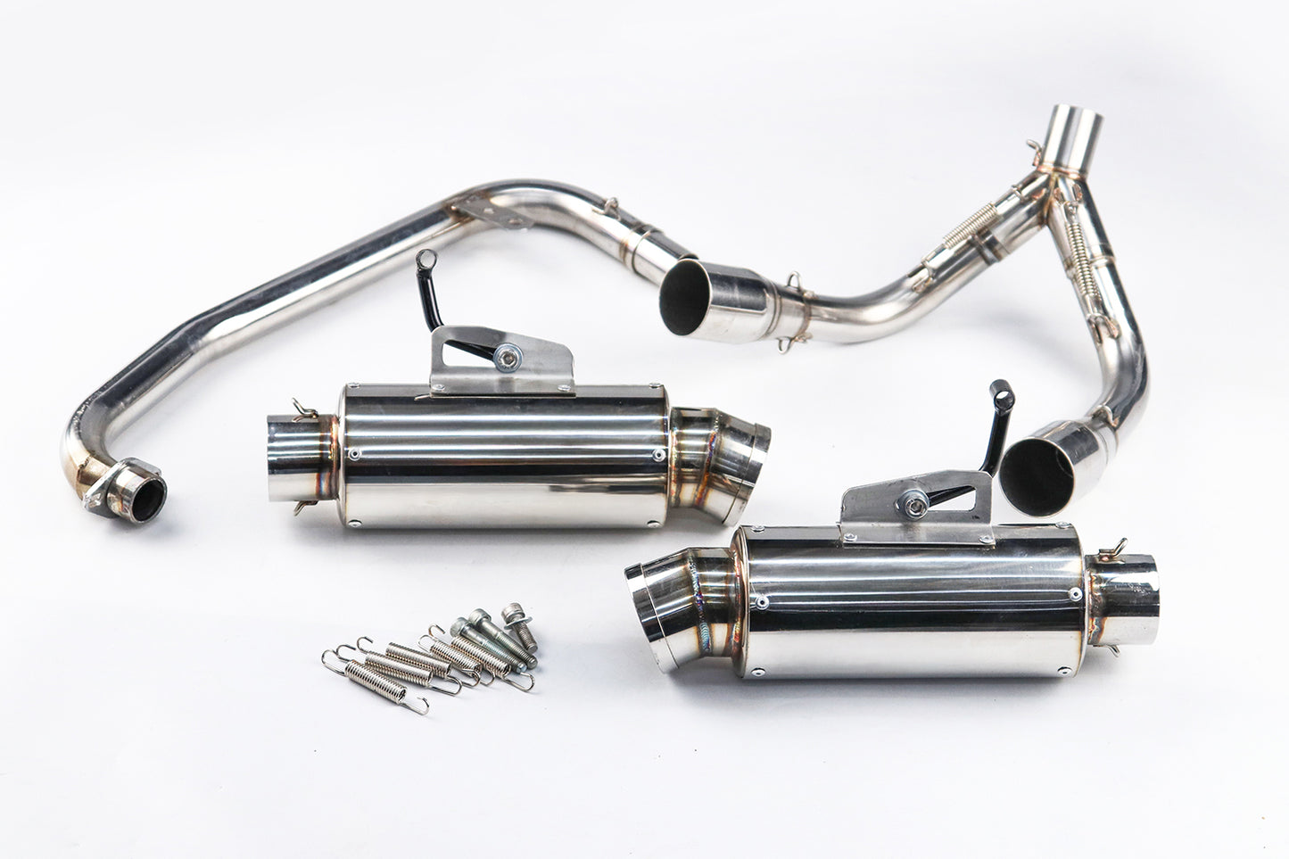 DUAL EXHAUST SYSTEM STAINLESS PIPE MUFFLER FOR HONDA GROM 125 2021-2025