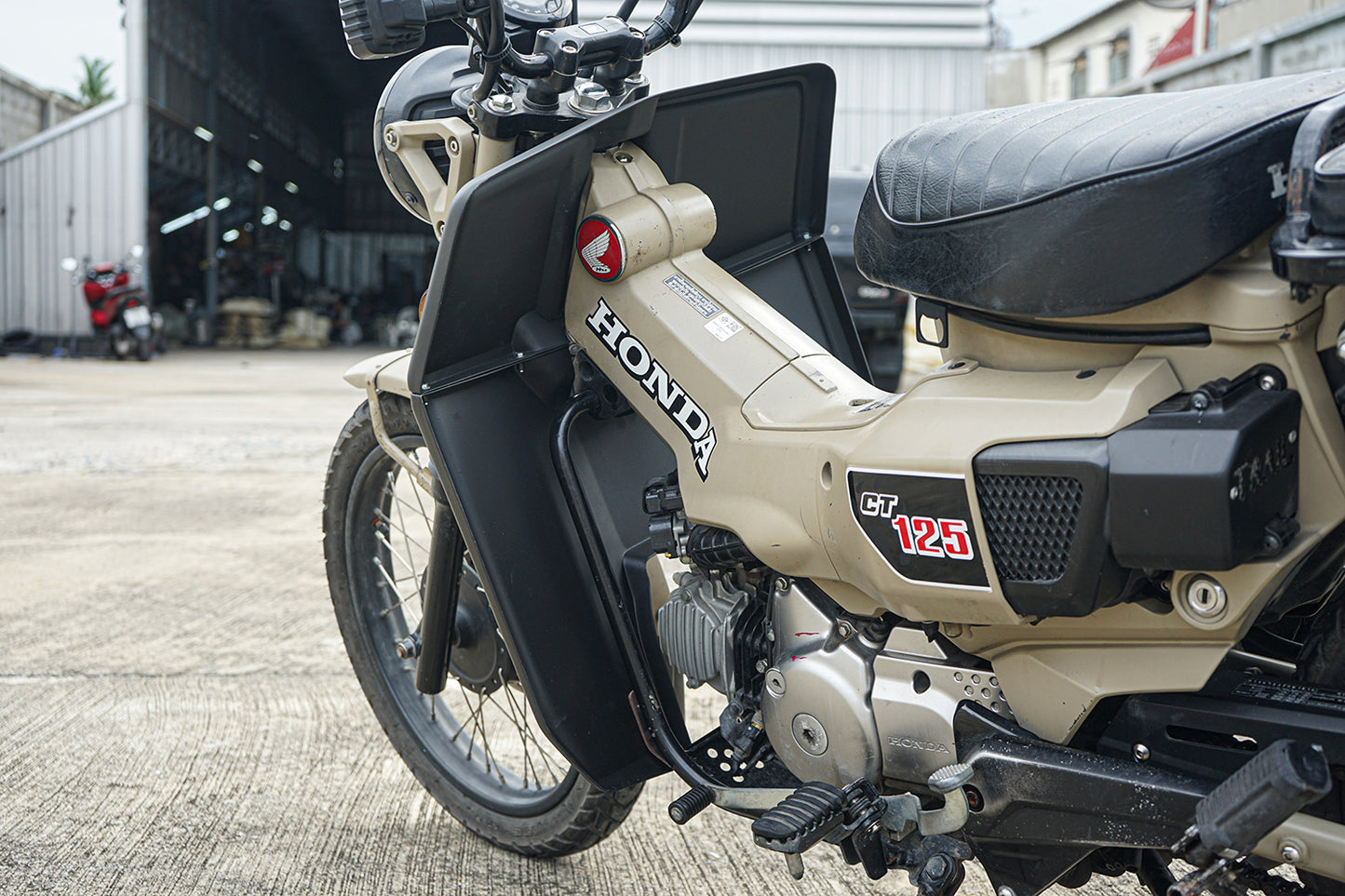 Honda CT125 Trail 125 Side Wind Guards (2020-2025) - ABS Plastic Matte Black