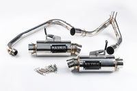 DUAL EXHAUST SYSTEM STAINLESS PIPE MUFFLER + LOGO FOR HONDA GROM 125 2021-2025