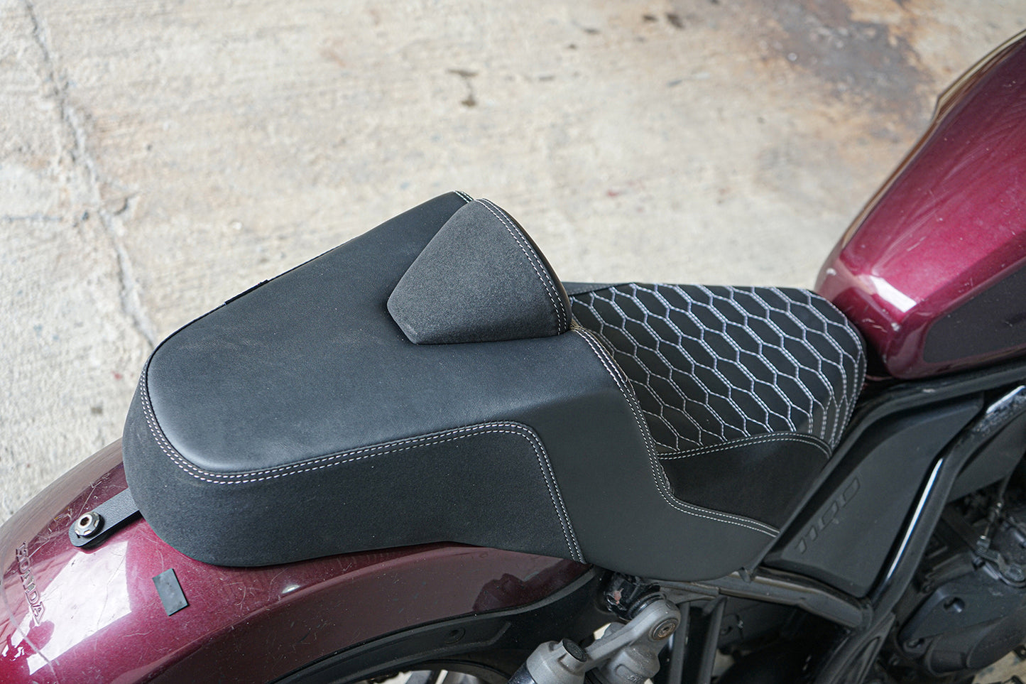 SEAT DOUBLE SADDLE DUAL DRIVER SEATS PAD CUSHION V.15 FOR HONDA REBEL CMX 1100 2021-2025