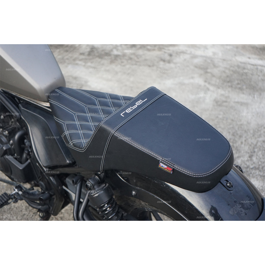 SEAT DOUBLE SADDLE DUAL DRIVER SEATS PAD CUSHION V.1 FOR HONDA REBEL CMX 300&500 2017-2025