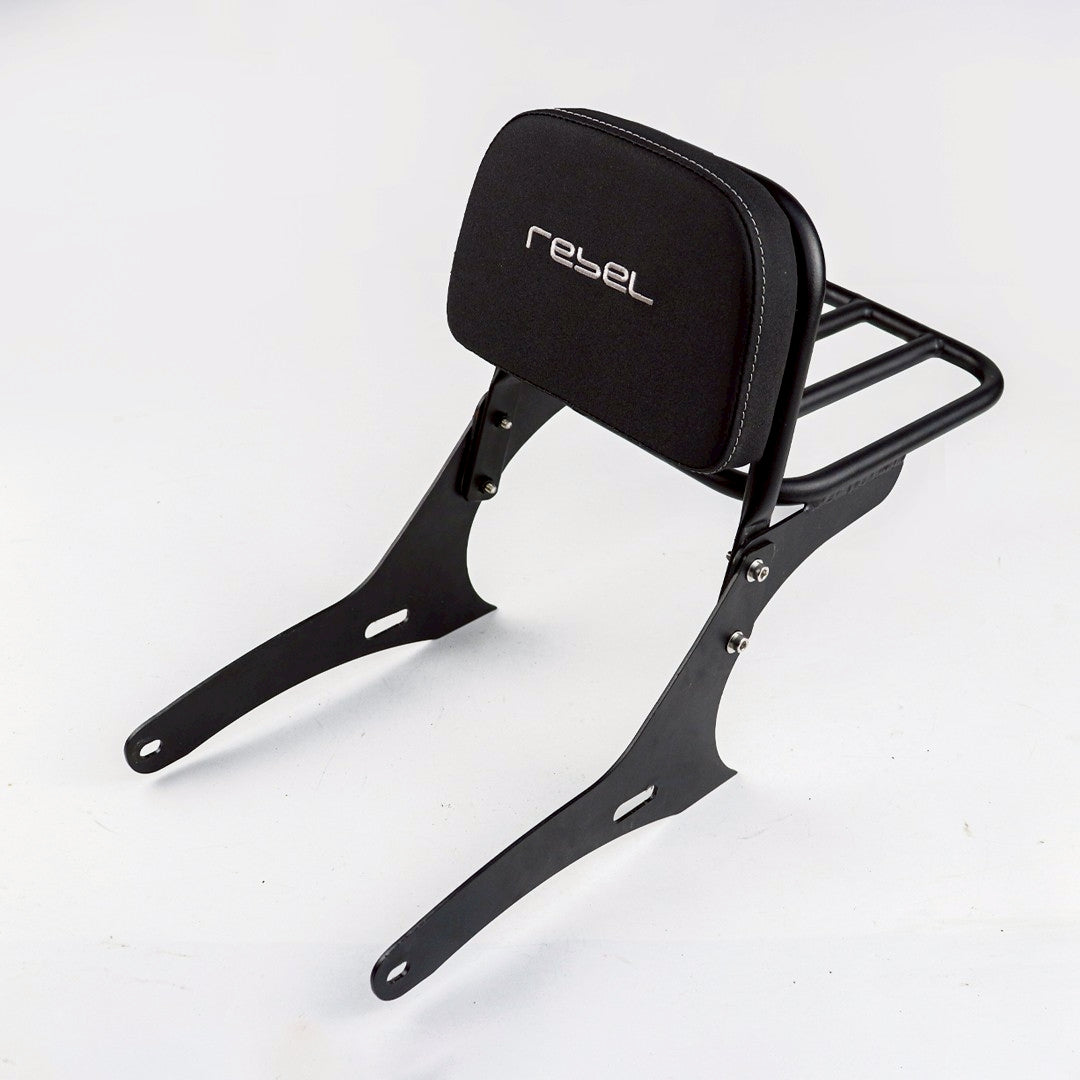 SISSY BAR BACKEST WITH LUGGAGE PAD & RACK SUPPORT FOR HONDA REBEL 1100 2021-2025