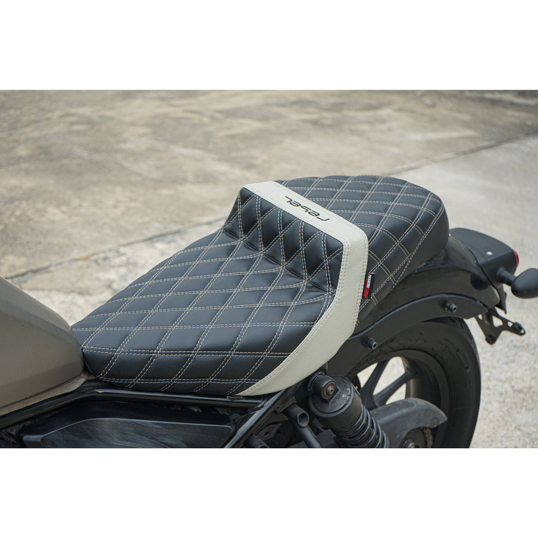 SEAT DOUBLE SADDLE DUAL DRIVER SEATS PAD CUSHION V.17 FOR HONDA REBEL CMX 300&500 2017-2025