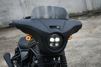 Front Batwing Fairing Windshield Matte Black Honda Rebel CMX 300 (2020-2024)
