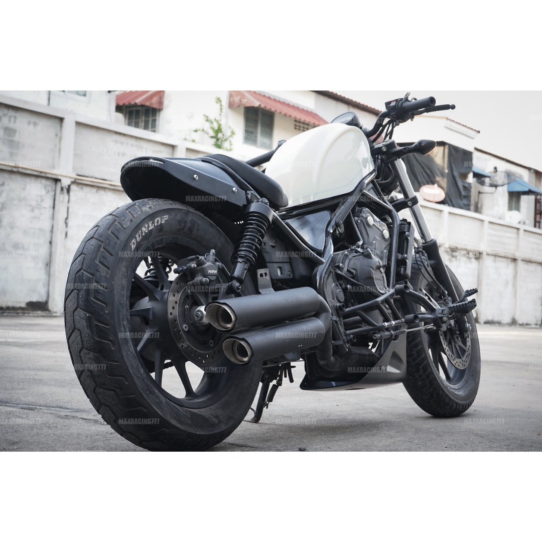 REAR FENDER FAIRING MUD GUARD LED BLACK FOR HONDA REBEL CMX 300&500 2017-2025