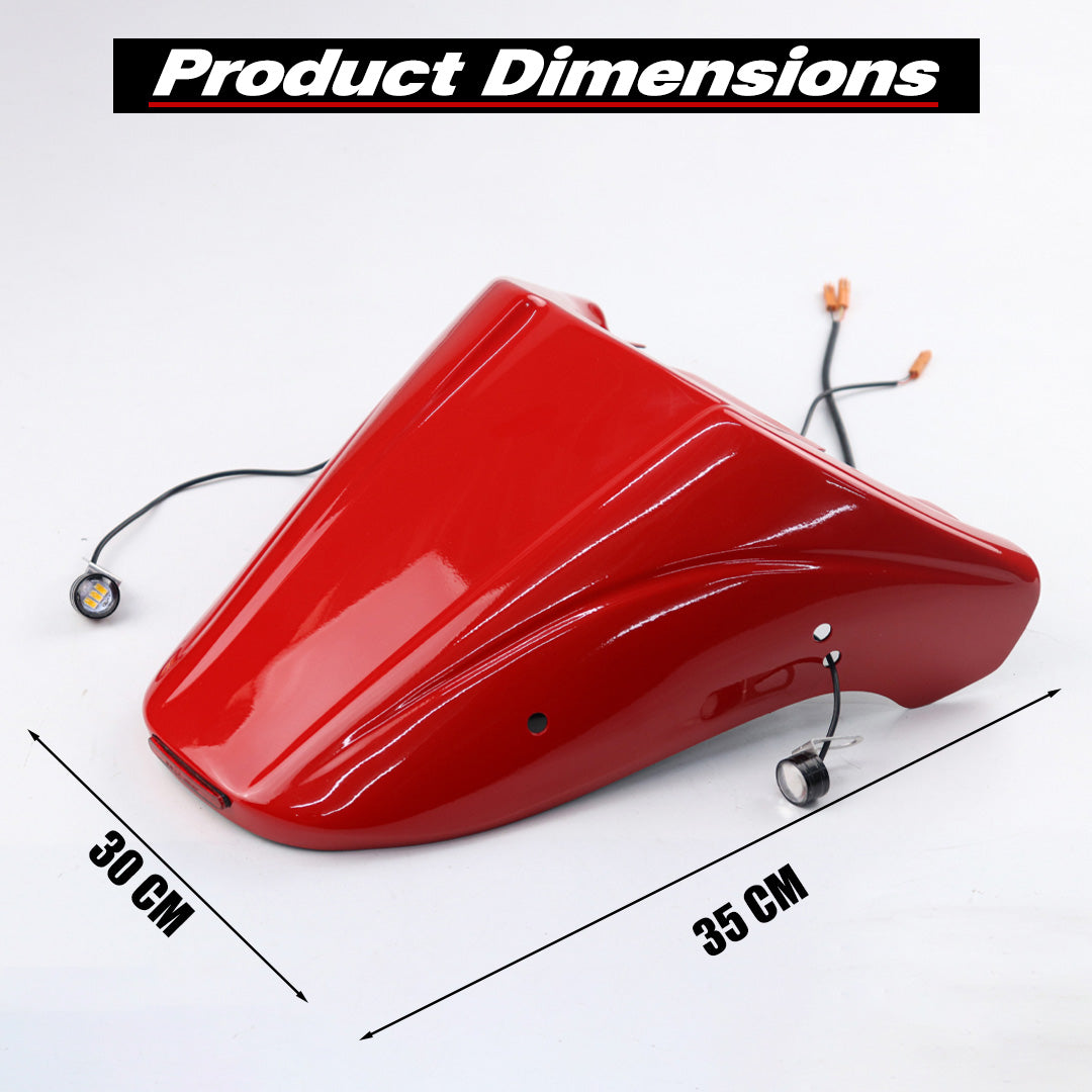 REAR FENDER FAIRING MUD GUARD LED RED FOR HONDA REBEL CMX 1100 2021-2025