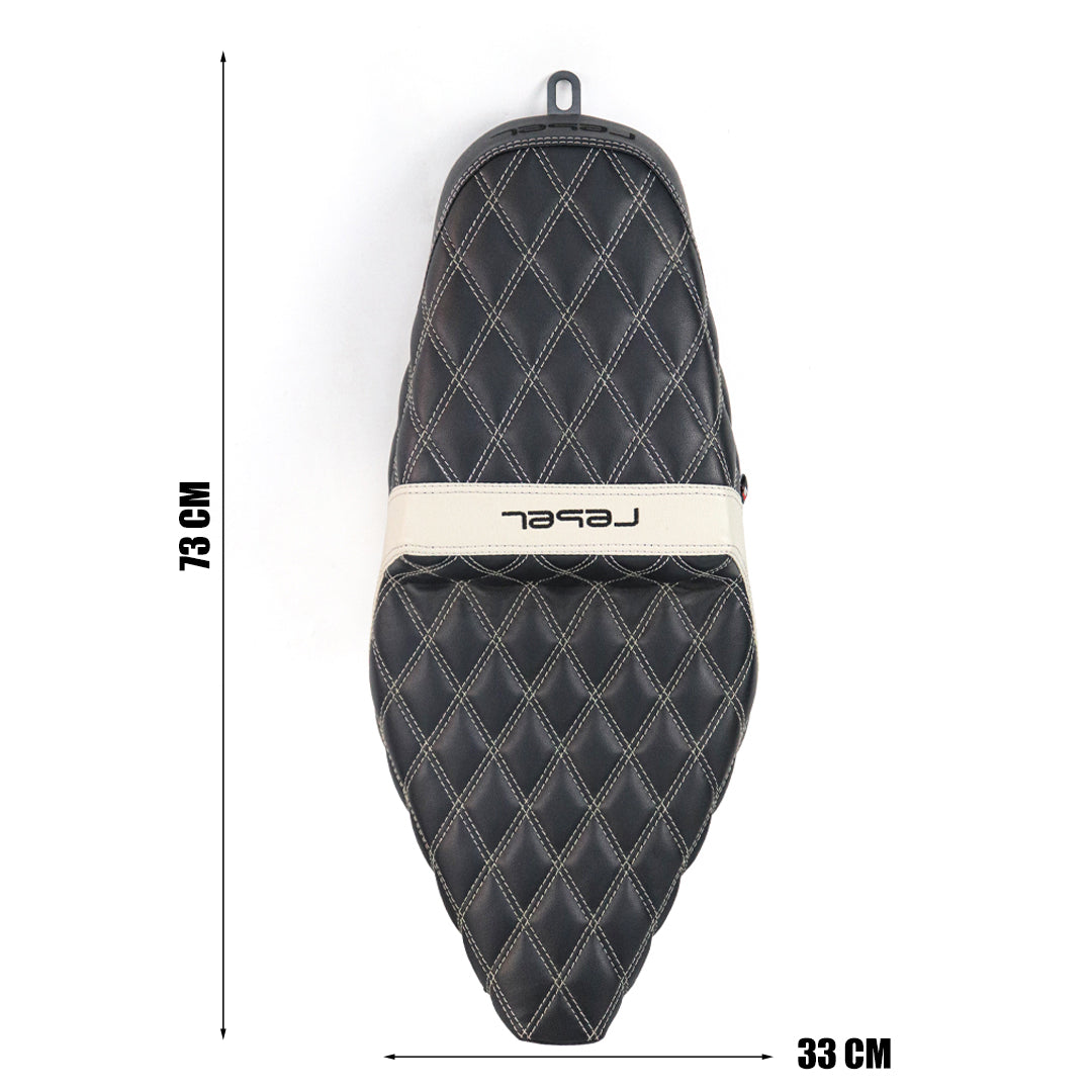 SEAT DOUBLE SADDLE DUAL DRIVER SEATS PAD CUSHION V.17 FOR HONDA REBEL CMX 300&500 2017-2025