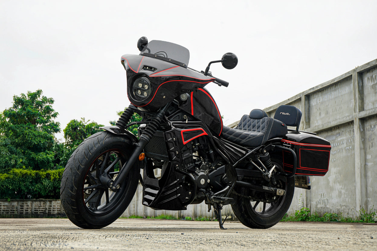 Side Cover Of The Engine Under Fairing & Crash Bar V.2 HONDA CMX REBEL 300 2017-2025