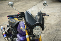 HEADLIGHT COVER BLACK WINDSHIELD CLEAR V.5 FOR HONDA MONKEY Z125 2018-2025