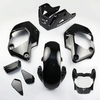 GLOSS BLACK PLASTIC PANEL FAIRING & UNDER FAIRING HONDA NEW GROM 125 2021-2024