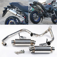 DUAL EXHAUST SYSTEM STAINLESS PIPE MUFFLER FOR HONDA GROM 125 2021-2025