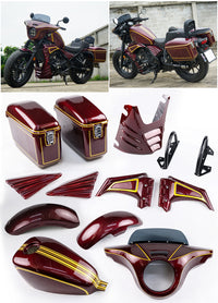 FULL SET OF 8 PIECES RED FIT FOR HONDA REBEL CMX 300 2017-2024