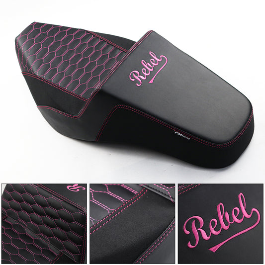 SEAT CUSHION BACKREST REPLACEMENT PINK THREAD V.19 FOR HONDA REBEL CMX 1100 2021-2025