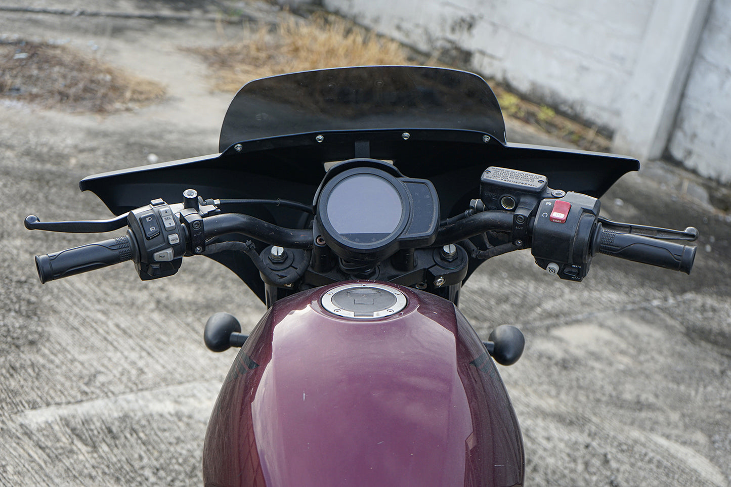 Front Batwing Fairing Windshield Matte Black Honda Rebel 1100 CMX (2021-2024)