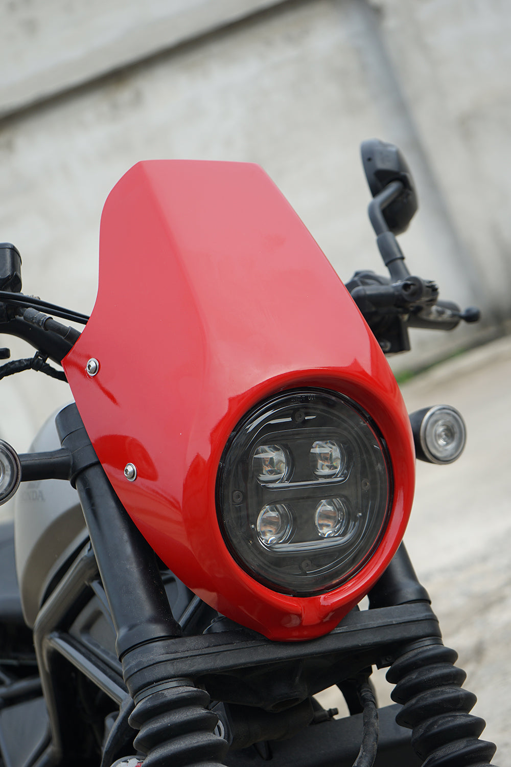 HEADLIGHT COVER MASK WINDSCREEN RED FOR HONDA REBEL CMX 300&500 2017-2025