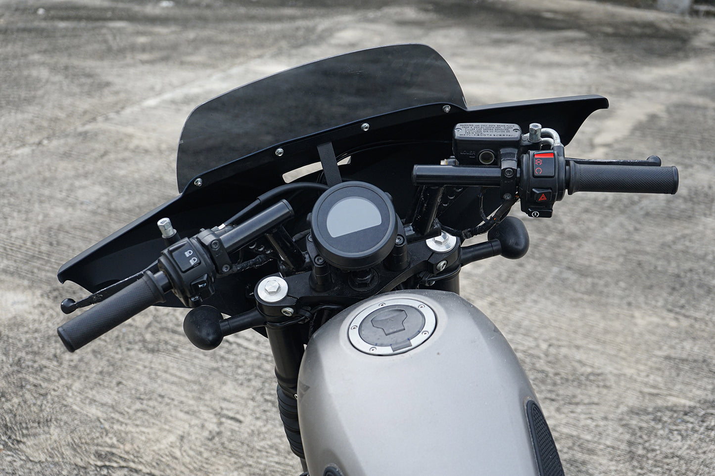 Front Batwing Fairing Windshield Matte Black Honda Rebel CMX 300 (2020-2024)