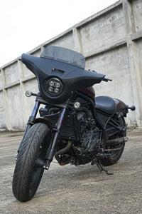 Front Batwing Fairing Windshield Matte Black Honda Rebel 1100 CMX (2021-2024)