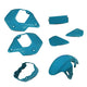 SKY BLUE 7PC BODY PASTEL PANELS FRAME BODY FOR HONDA NEW MSX GROM 125 2022-2024