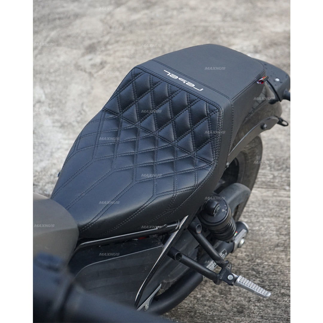 SEAT DOUBLE SADDLE DUAL DRIVER SEATS PAD CUSHION V.2 FOR HONDA REBEL CMX 300&500 2017-2025